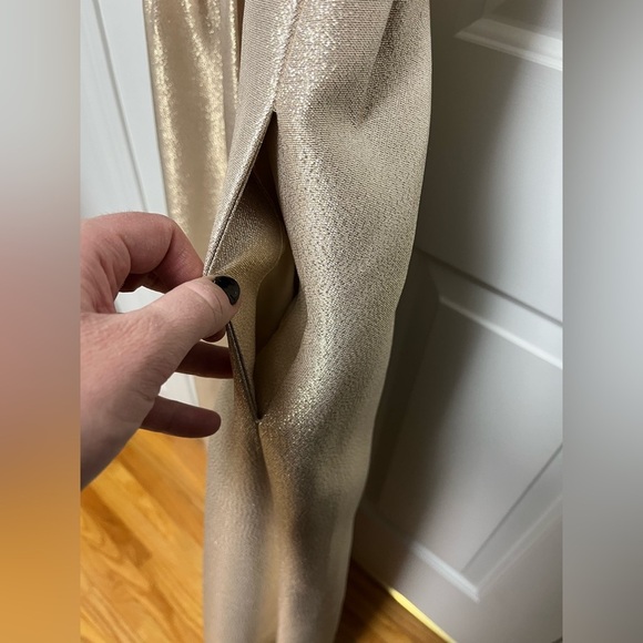 Jill Stuart deep v dress - champagne crystal color - Picture 7 of 8